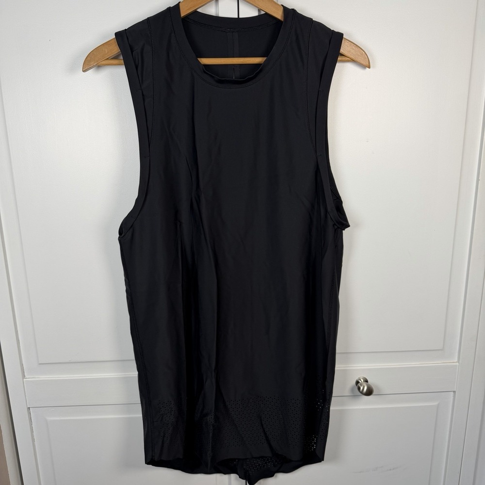 Lululemon Women's After Waves Sleeveless‎ Dress Black Aquelu UPF 50 Small